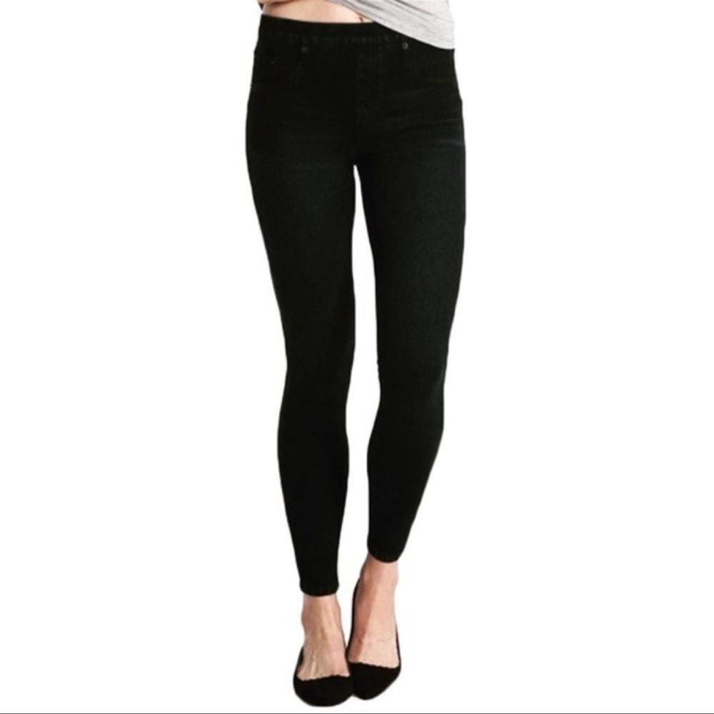 SPANX Twill Black Jegging Jean-ish Jeans High Rise XL